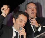 Gad Elmaleh et  Phillipp de Württemberg vice président de Sotheby's Europe, à la soirée des 10 ans de l'association Innocence en danger